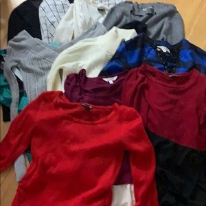 11 sweaters / long sleeves - price is for ALL